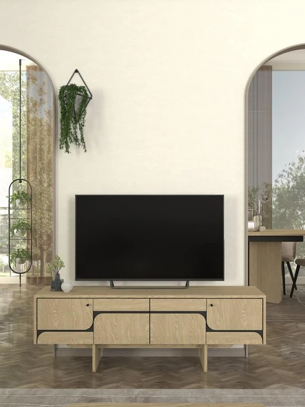 Dekorister Lava Tv Sehpası Rota - Antresit 150cm ürün görseli 1