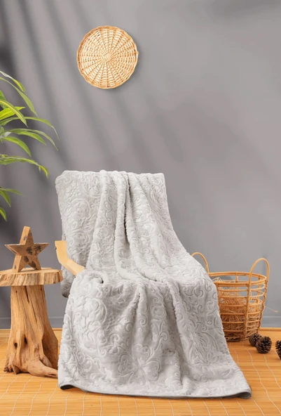 Cotton Box Emboss Çift Kişilik Battaniye 220x240 TAŞ ürün görseli 1