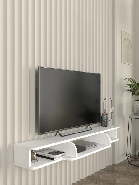 Dekorister Leppo Tv Sehpası Beyaz 135 cm ürün görseli 1