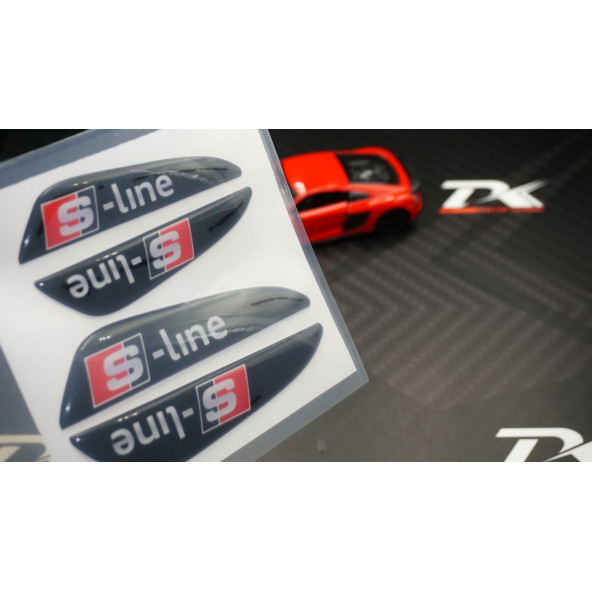 Audi S Line Logo Kapı Kenarı Koruma Damla Desen 3M Band ürün görseli 1