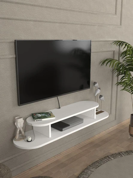 Dekorister Koza Tv Sehpası Beyaz 120 cm ürün görseli 1