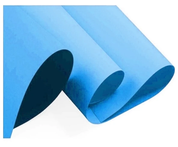 Fon Kartonu 50X70 Mavi 160 gr Rulo Şeklinde - 10 adet ürün görseli 1