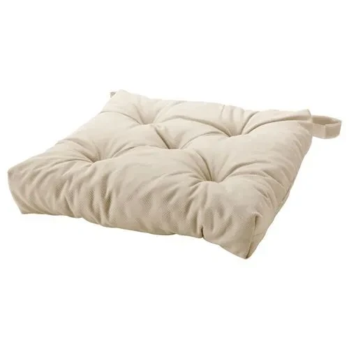 IKEA Malında 40/35x38x7 Cm Sandelye Minderi Ekru Cırt Cırt Bantlı ürün görseli 1