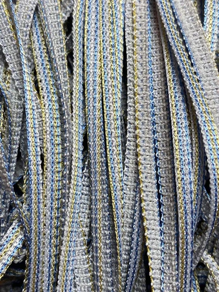DÜZ İP PERDE GRİ ÇİFT RENK HAZIR İP PERDE 300 X 280 cm ürün görseli 1