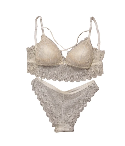 Kadın Sütyen Takımı Dolgusuz  Bralet EKRU ürün görseli 1