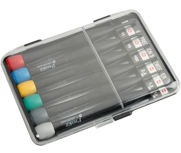 Proskit 8pk-2063 5 Parça Hassas Saatçi Tornavida Seti 20 Mm Proskit ürün görseli 1