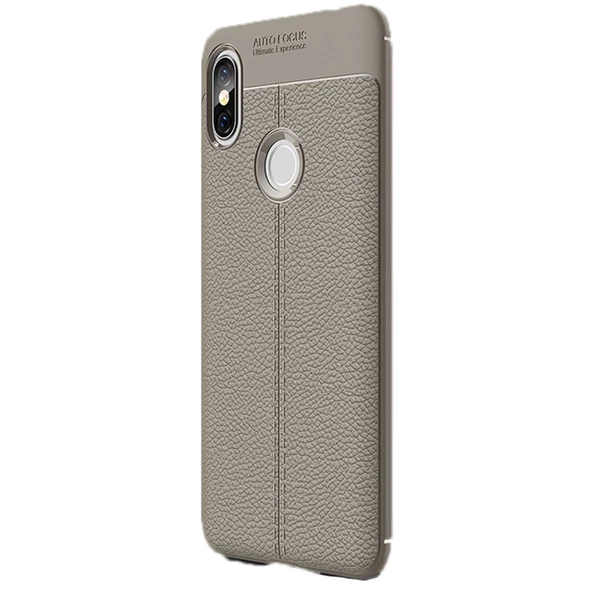 Gpack Xiaomi Redmi S2 Kılıf Niss Silikon Deri Dokumalı Koruyucu ürün görseli 1