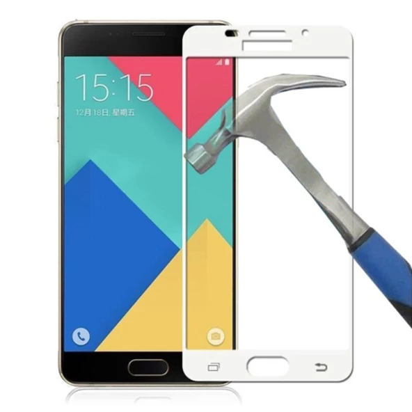 Gpack Samsung Galaxy A7 2016 Full Kapatan Renkli Cam ürün görseli 1