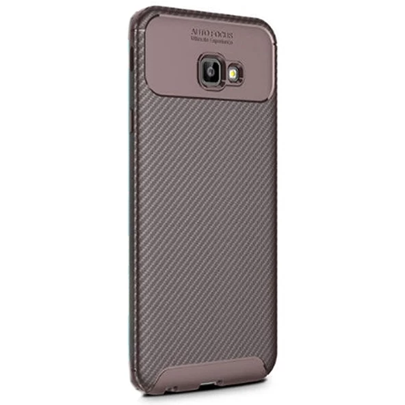 Gpack Samsung Galaxy J4 Plus Kılıf Negro Karbon SilikonNano Glass ürün görseli 1