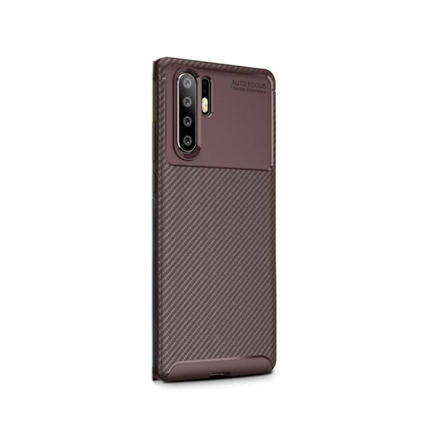 Gpack Huawei P30 Pro Kılıf Negro Karbon Dizayn SilikonFull Kapatan Cam ürün görseli 1