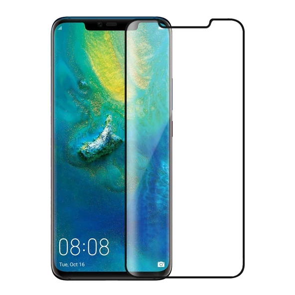 Gpack Huawei Mate 20 Pro Full Kapatan Renkli Cam Ortası Yapışan ürün görseli 1