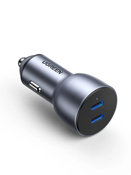 UGREEN 70594 CD213 50W Çift PD Type-C Type-C Hızlı Şarj Portu Araç Şarj Cihazı ürün görseli 1