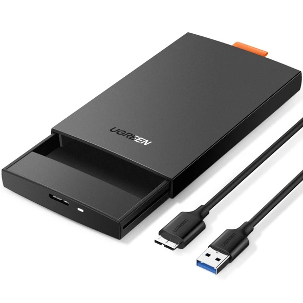 UGREEN 60353 CM237 2.5" USB 3.0 to SATA Hard Disk Kutusu 5GB/s Veri Aktarımı Darbe Önleyici Tasarım ürün görseli 1
