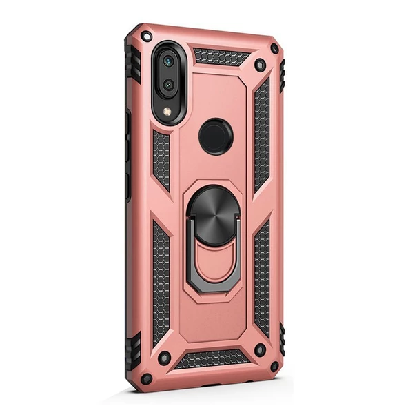Gpack Huawei Y6 2019 Kılıf Vega Standlı Yüzüklü MıknatıslıNano Glass ürün görseli 1