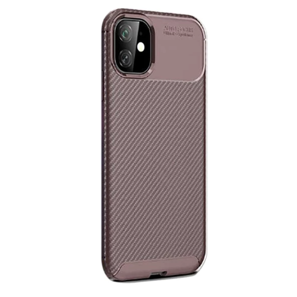 Gpack Apple iPhone 11 Kılıf Negro Karbon Dizayn SilikonNano Glass ürün görseli 1