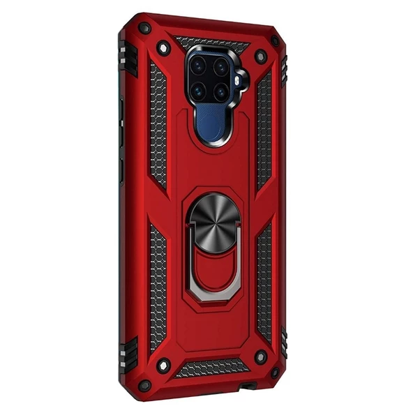 Gpack Huawei Mate 30 Lite Kılıf Vega Standlı Yüzüklü MıknatıslıNano Glass ürün görseli 1