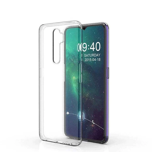 Gpack Oppo A5 2020 Kılıf Süper Silikon Yumuşak Arka KorumaNano Glass ürün görseli 1