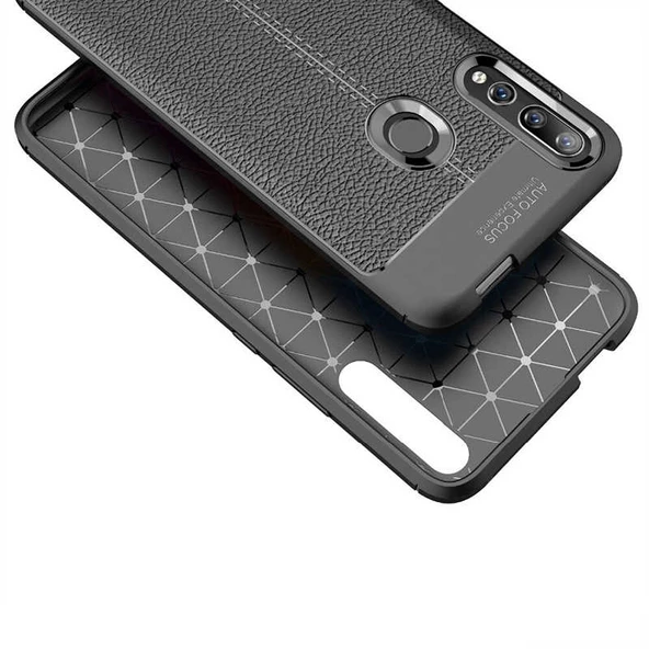 Gpack Huawei P Smart Z Kılıf Niss Silikon Deri GörünümlüNano Glass ürün görseli 1