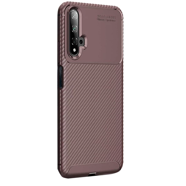 Gpack Huawei Honor 20 Kılıf Negro Karbon Dizayn SilikonNano Glass ürün görseli 1