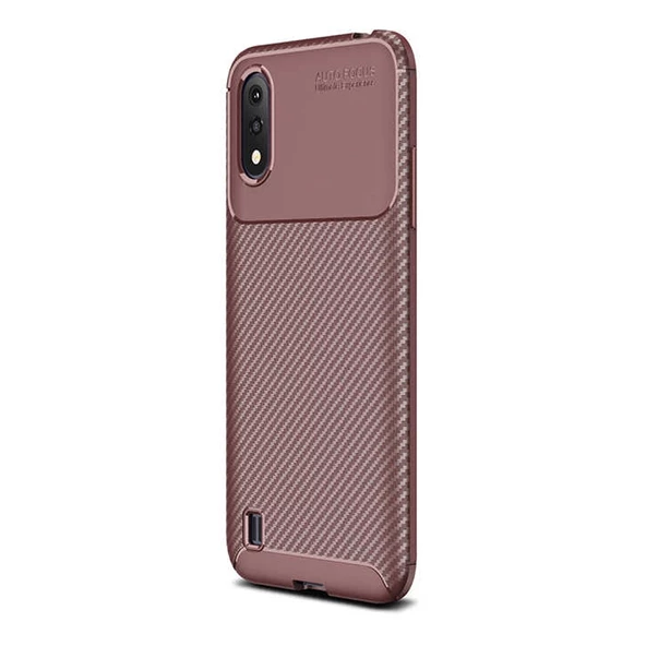 Gpack Samsung Galaxy A01 Kılıf Negro Karbon Dizayn Silikon ürün görseli 1