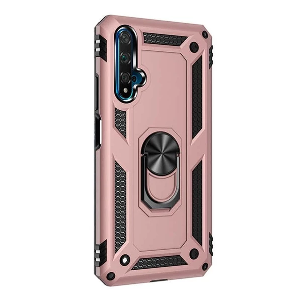 Gpack Huawei Nova 5t Kılıf Vega Standlı Yüzüklü MıknatıslıNano Glass ürün görseli 1