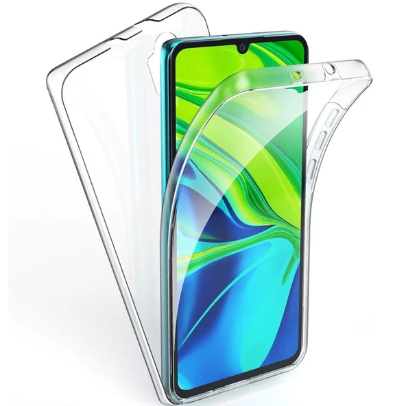Gpack Xiaomi Mi Note 10 Pro Kılıf Ön Arka  Silikon Koruma Renksiz ürün görseli 1