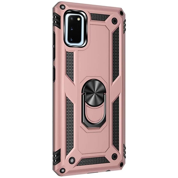 Gpack Samsung Galaxy S20 Kılıf Tank Koruma Vega Standlı Yüzüklü Mıknatıslı ürün görseli 1