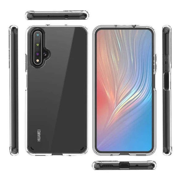 Gpack Huawei Nova 5T Kılıf Coss  Sert Kapak - Resim 2