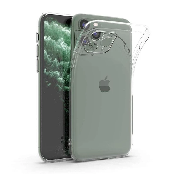 Gpack Apple iPhone 11 PRO MAX Kılıf Kamera Korumalı  Silikon Renksiz ürün görseli 1