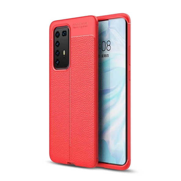 Gpack Huawei P40 Pro Kılıf Niss Silikon Deri Görünümlü ürün görseli 1