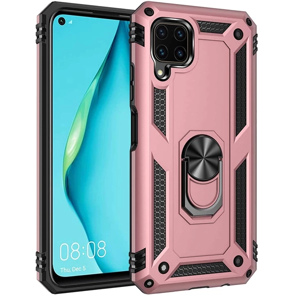 Gpack Huawei P40 Lite Kılıf Tank Koruma Vega Standlı Yüzüklü Mıknatıslı ürün görseli 1