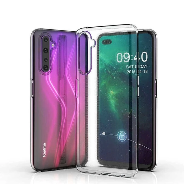 Gpack Realme 6 Pro Kılıf Süper Silikon Yumuşak Arka KorumaNano Glass ürün görseli 1