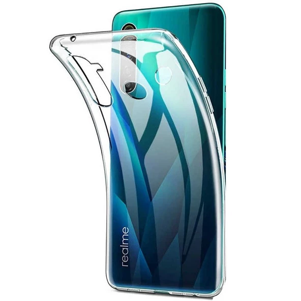 Gpack Realme C3 Kılıf Süper Silikon Yumuşak Arka KorumaNano Glass ürün görseli 1