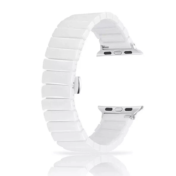 Gpack Apple Watch 4 5 40mm Kordon Parlak Seramik Kaplama Yatay Görünüm Yandan Çıtçıt ZR ürün görseli 1