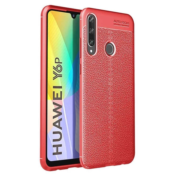 Gpack Huawei Y6P Kılıf Niss Silikon Deri Görünümlü  Nano Glass ürün görseli 1