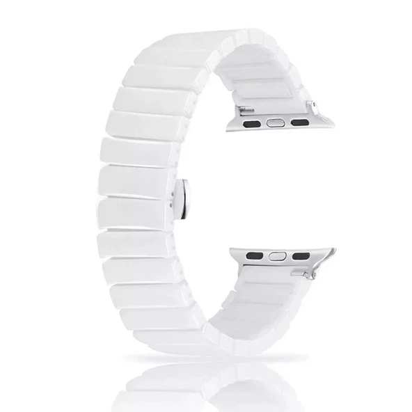 Gpack Apple Watch 4 5 42mm Kordon Parlak Seramik Kaplama Yatay Görünüm Yandan Çıtçıt ZR ürün görseli 1