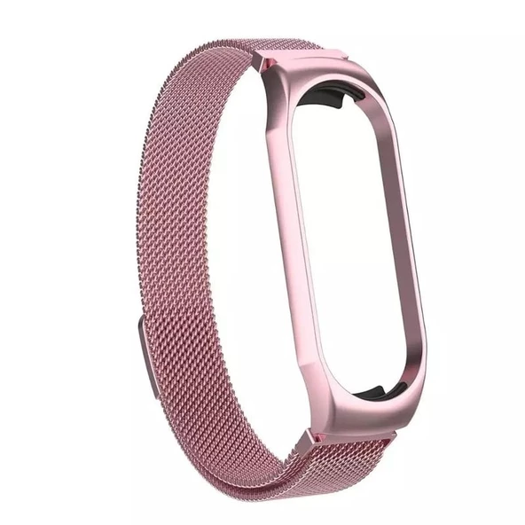 Gpack Xiaomi Mi Band 5 Kordon Hasır Metal Kordon Mıknatıslı ürün görseli 1