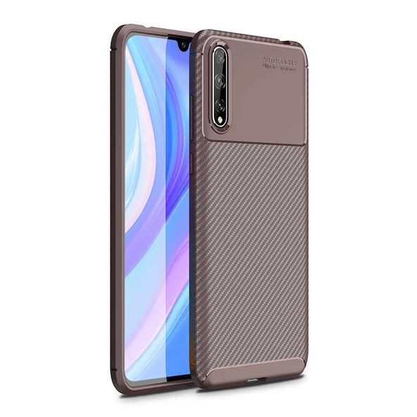 Gpack Huawei P Smart S Kılıf Negro Karbon Dizayn SilikonNano Glass ürün görseli 1