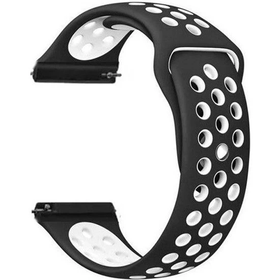 Gpack Realme Watch Kordon Delikli Çift Renk Silikon - Resim 4