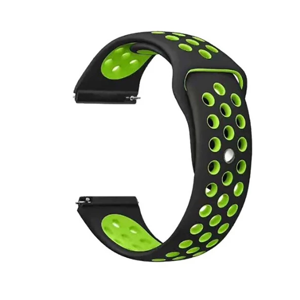 Gpack Realme Watch Kordon Delikli Çift Renk Silikon - Resim 9