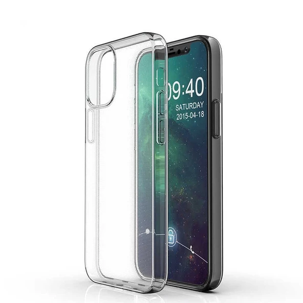 Gpack Apple iPhone 12 Kılıf Süper SilikonNano Glass ürün görseli 1