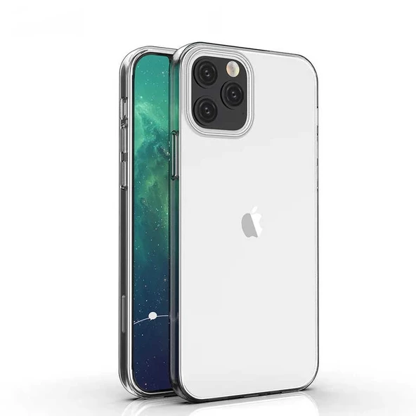 Gpack Apple iPhone 12 Pro MAX Kılıf Süper  Silikon Arka Koruma Renksiz ürün görseli 1