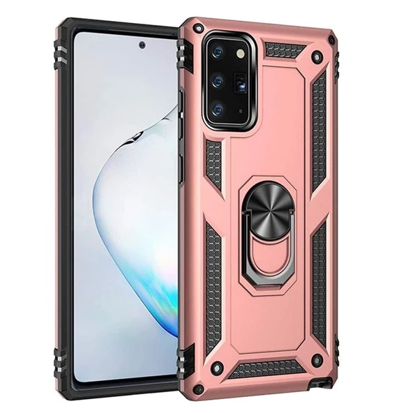 Gpack Samsung Galaxy S20 FE Kılıf Vega Standlı Yüzüklü MıknatıslıFull Ekran Nano ürün görseli 1