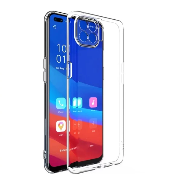 Gpack Oppo Reno 4 Lite Kılıf Kamera Korumalı  Silikon Renksiz ürün görseli 1