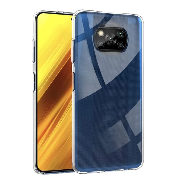 Gpack Xiaomi Poco X3 NFC Kılıf Süper Silikon  Koruma Renksiz ürün görseli 1