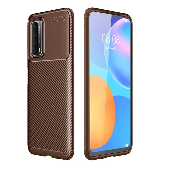 Gpack Huawei P Smart 2021 Kılıf Negro Karbon Dizayn SilikonNano Glass ürün görseli 1