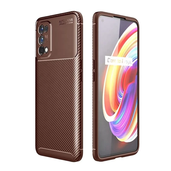 Gpack Oppo Realme 7 Pro Kılıf Negro Karbon Dizayn Silikon ürün görseli 1