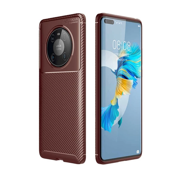 Gpack Huawei Mate 40 Pro Kılıf Negro Karbon DizaynFull Ekran Koruyucu ürün görseli 1