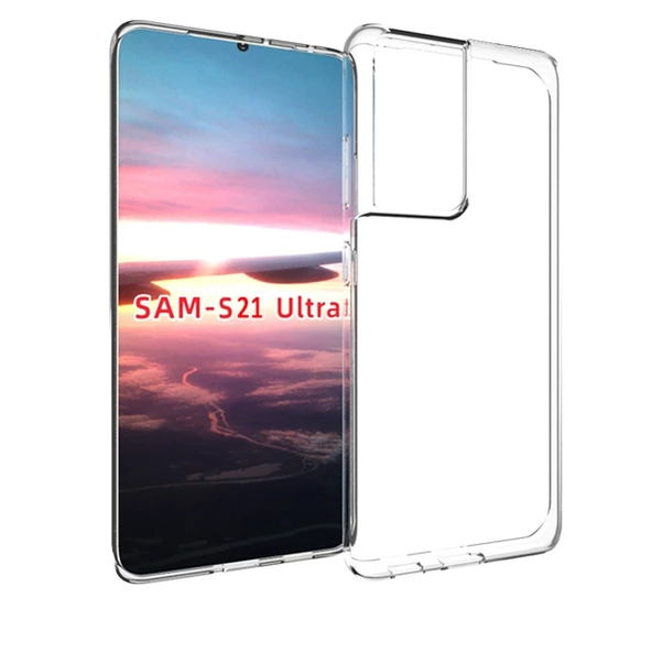 Gpack Samsung Galaxy S21 Ultra 5G Kılıf Süper Silikon  Koruma  Full Ekran Koruyucu ürün görseli 1