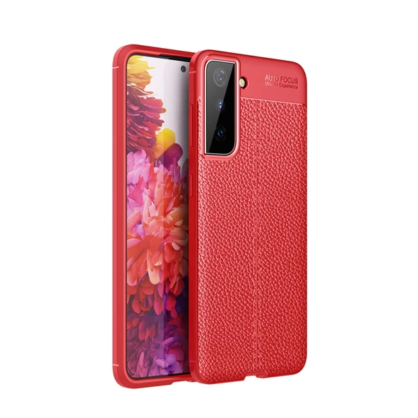 Gpack Samsung Galaxy S21 5g Kılıf Niss Deri Görünümlü SilikonFull Ekran ürün görseli 1